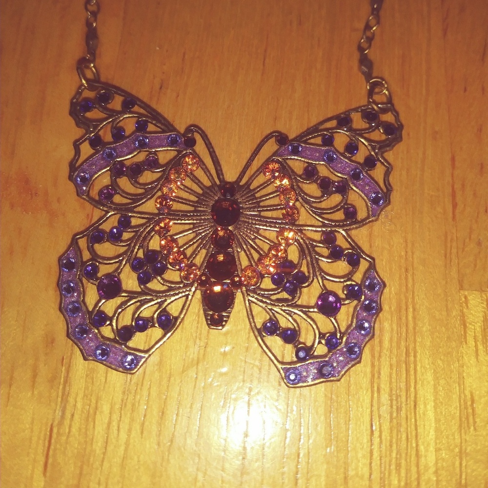 Anne Koplik Butterfly Necklace - Picture 2 of 6